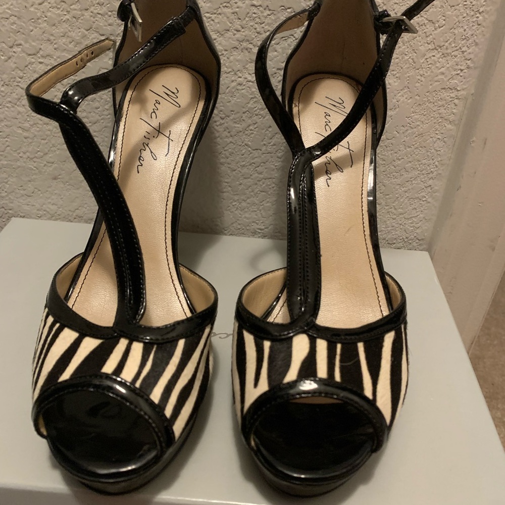 Marc Fisher peep toe heels
